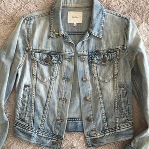 Aritzia Talula Denim Light Wash Jacket